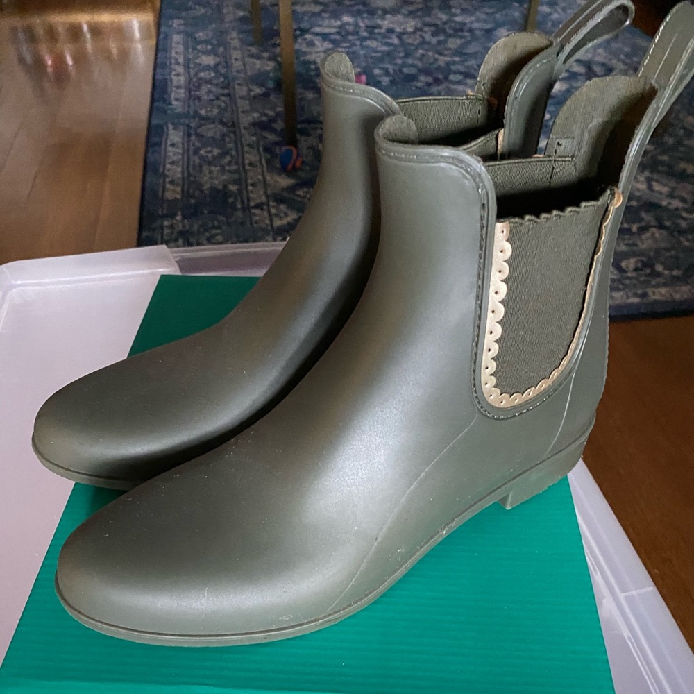Jack Rogers Olive Sallie Rain Boot Size 9